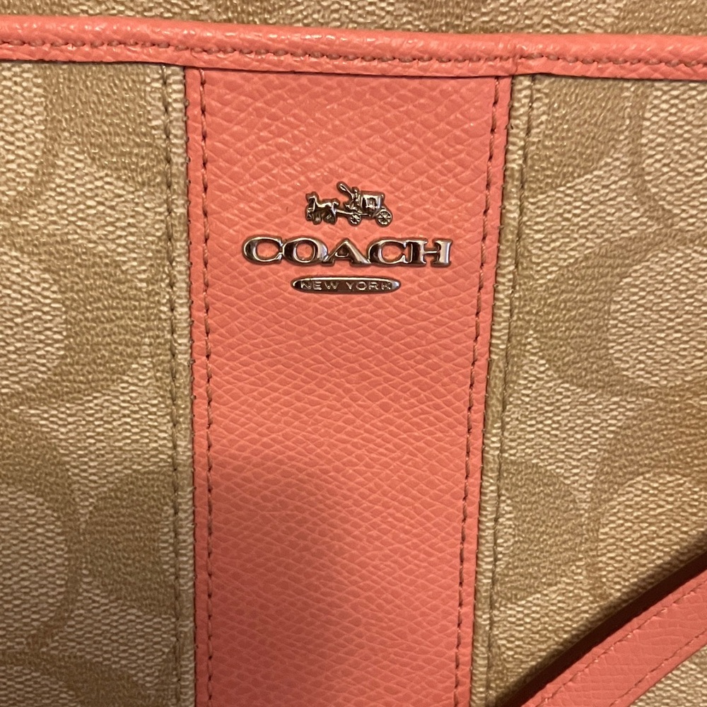 Coach Beige and Pink Crossbody Bag - Picture 3 of 15